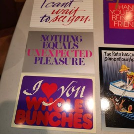 Lot of 11 Vintage 80's NEW postcards, unused, range 82' to 86' closed gift store