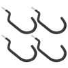 4pcs Metal Bike Wall Mount Storage Holders Garage Bicycle Hanger