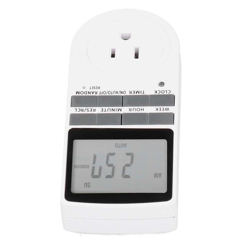 15A LCD Display Energy Saving Timer Socket Outlet Home Appliances