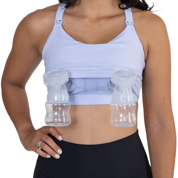 Cadence Nursing & Pumping Bra - X-Small in Ice Blue