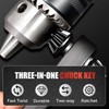 LAPUOTSP 2-in-1 Ratchet Drill Chuck Key Wrench, Universal Chuck Key