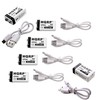 HQRP 6-Pack 9V 400mAh LI-ION 9-Volt Rechargeable/Radio/Square / 6LR61 /
