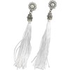 Earrings, Elegant Faux Pearl Tassel Rhinestone Dangle Earrings + GIFT