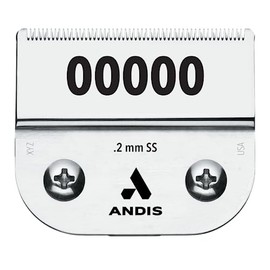 Andis 64740 Ultra Edge Detachable Clipper Blade – Infused with Carbon Steel, Extends Edge Life, Deep Cutting of Bulky Hairs with Closed Cutting Technique – 0.2mm Cut Length, Chrome
