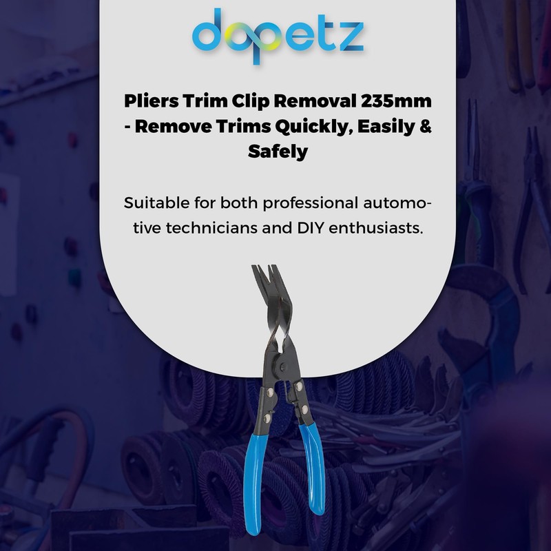 Dapetz ®235mm Pliers for Trim Clip Removal – Carbon Steel,