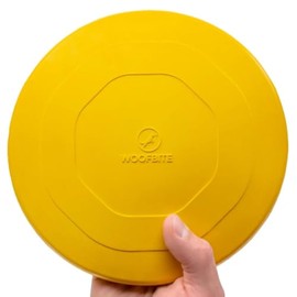 WoofBite "Indestructible Dog Disc - Lifetime Replacement - Medium & Large Breed - Ultra Durable for Aggressive Chewers - Tough & Strong, Heavy Duty Natural Rubber Toy - Fetch, Tug, & Chew - 8in