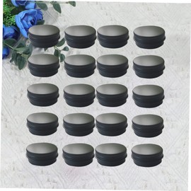 WOONEKY 20pcs Aluminum Box Ointment Packaging Jars for Storage Toiletries Travel Containers