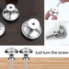 20 Pieces 30mm Cabinet Knobs, Round Mushroom Drawer Knobs Handles