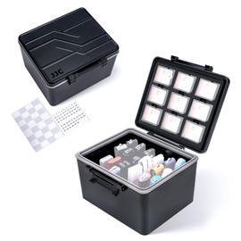 USB Flash Drive Case, Thumb Drive Organizer for 26 USB A/USB C Jump Drive, 9 SD SDXC SDHC & 18 Micro SD TF Card Case Holder with EVA Interior for Better Protection