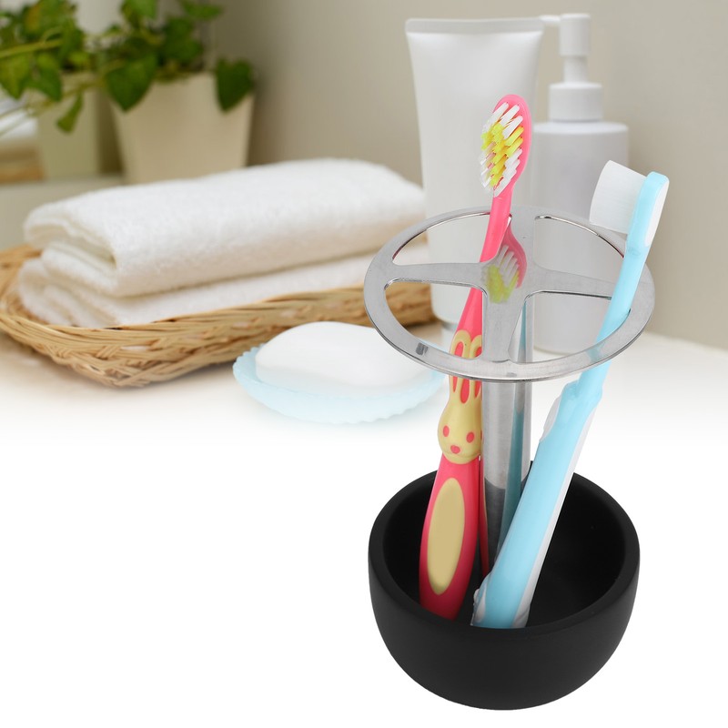 304 Stainless Steel Toothbrush Holder Punch Free Toothbrush Storage Rack