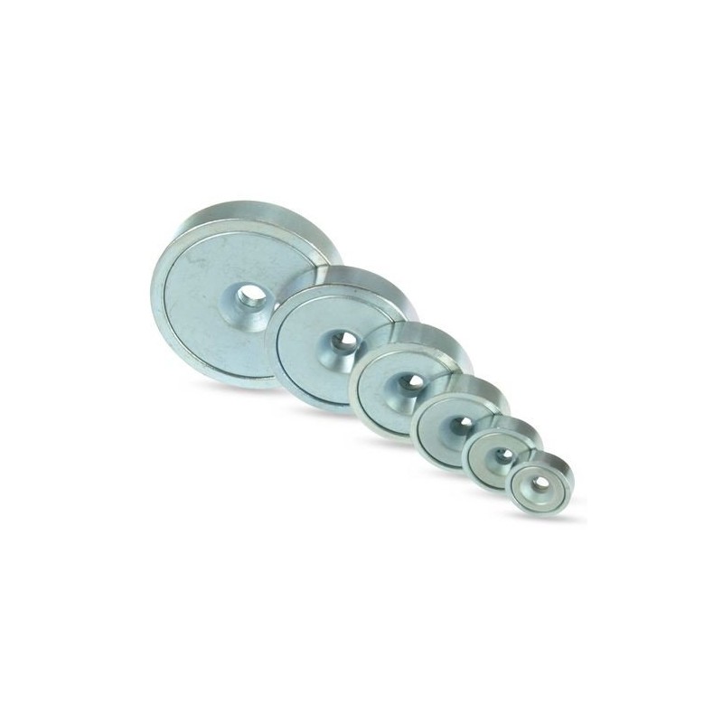 magnets4you Neodymium Flat Gripper Diameter 48.0 x 11.5 mm with