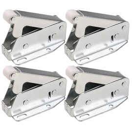 HWMATE Push to Open Touch Release Lock Spring Loaded Latch for Kitchen Cabinet Cupboard Wardrobe Door (4 Pack)