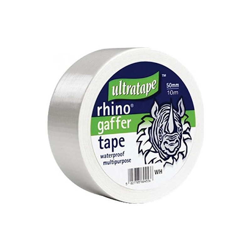 Ultratape 2 X Rhino 50mm 50mtr Multipurpose Gaffer Tape White