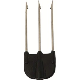 Cressi 1946 Adult Mutliprong Nylon 3 Points Inox Multiprong 3 Prong, Black, Plain