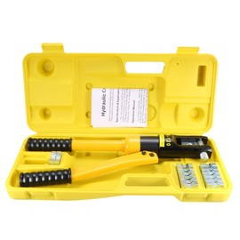 uxcell 8 Ton Hydraulic Wire Cable Lug Terminal Crimpers Crimping Tool 8 Dies YQK-120