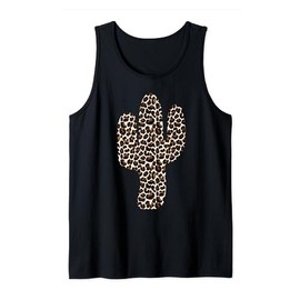 Western Leopard print cactus graphic used Vintage Retro Tank Top