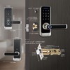 GEKRONE Smart Front Door Lock with Lever Handle, Keyless Entry