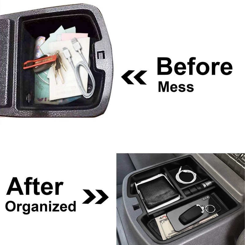 Rying Center Console Organizer Replacement for 2007-2014 GMC Sierra Yukon