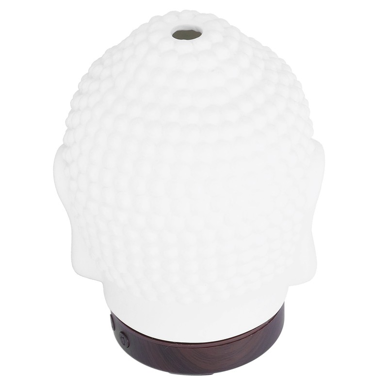 100‑200ml Ceramic Humidifier Buddha Shaped Aroma Diffuser with Night Light
