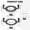 YOKIVE E27 E26 Lamp Harp Saddle Base, 2 Set 1.7"/1.4"