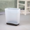 Sterilite 3.3 Gallon Slim Waste Basket Wastebasket, Small, Clear with