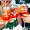 WUSJCOF 14 Stück Rub-On Sticker für Apero Spritz Gläser, Holy