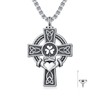 Cargari Claddagh Cross Urn Necklace for Ashes 925 Sterling Silver