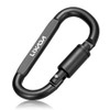 Lixada 9 Pack Aluminum Alloy D-ring Locking Carabiner Clip Set