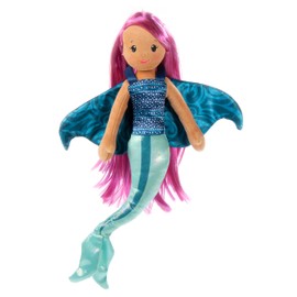 The Petting Zoo Stingray Mermaid Stuffed Animal Plushie, Gifts for Kids, Mermaid Animals, Mermaid Plush Toy, 17 inches