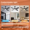 SILVER SWAN 42" Ceiling Fans with Lights, Low Profile Ceiling