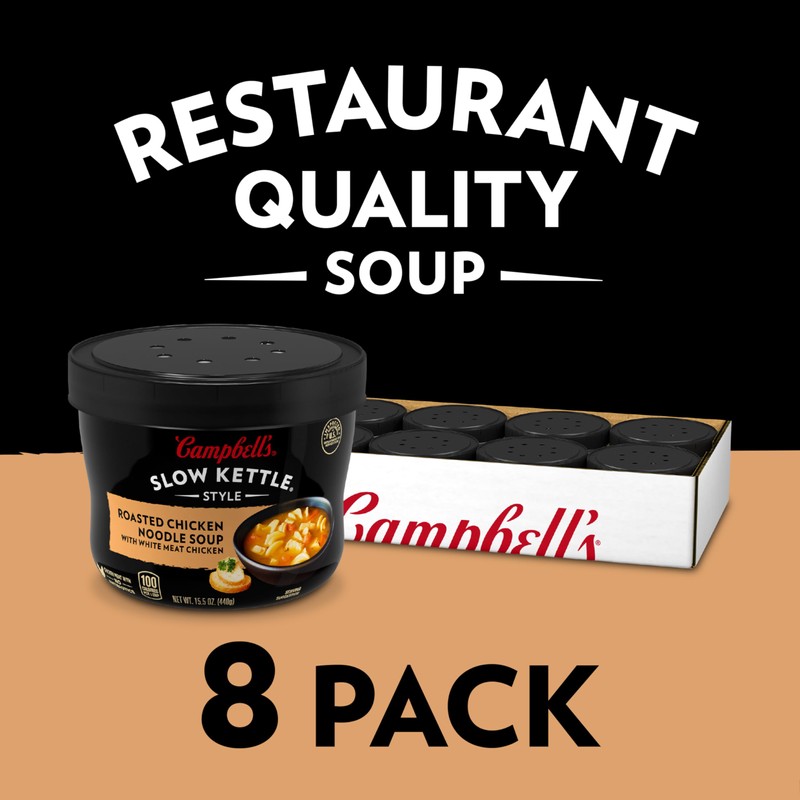 Campbell's Slow Kettle Style Roasted Chicken Noodle Soup with White
