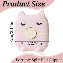 Tragbarer Styling Kamm, Lockenkamm, Bruchfest Reisekamm, Kleiner Breiter, Doppelseitige geteilte Enden Trimmer für Jugendliche Erwachsene Frauen Mädchen (Rosa)