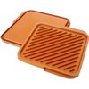 GOTHAM STEEL Grill Griddle Pan Nonstick Double Grill Griddle Pan,