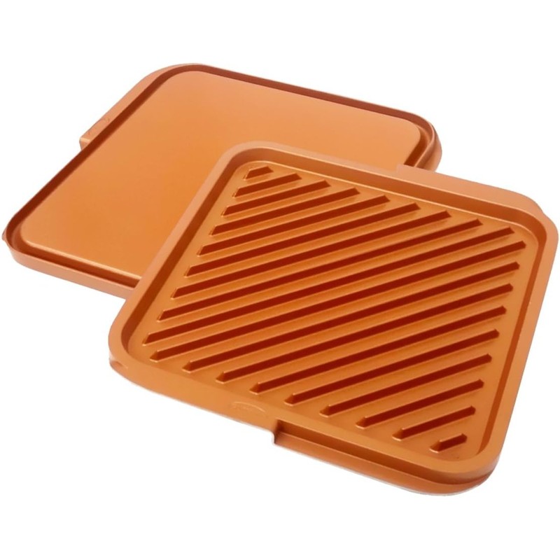 GOTHAM STEEL Grill Griddle Pan Nonstick Double Grill Griddle Pan,