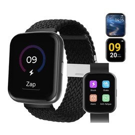 Electric Shock Alarm Clock for Heavy Sleepers | Wearable Silent Strong Zap Alarm Clock | Shock Pulse for Self-Discipline and Combat Fatigue | With 1.69 Touch Screen