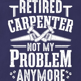 CafePress Retired Carpenter Woodworking Carpentry Men Kitchen Apron with Pockets, Grilling Apron, Baking Apron