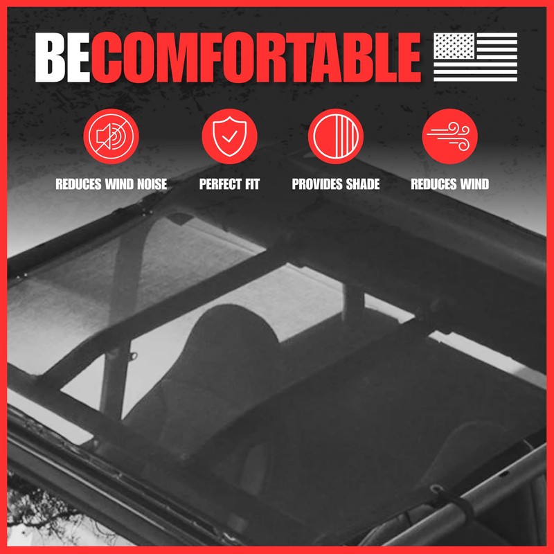 SPIDERWEBSHADE Original TJ Full Sunshade Top (1997-2006) Compatible with Jeep