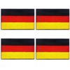 Austria Flag Patch with Velcro Tape, Pack of 4, 8