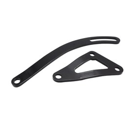 2pcs/Set Black Steel SBM Alternator Bracket Triangle Shaped Bracket Compatible with Small Block Mopar 318 340 360 Engines Chrysler