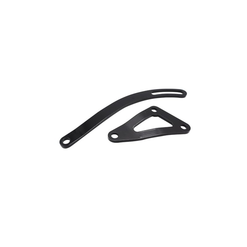 2pcs/Set Black Steel SBM Alternator Bracket Triangle Shaped Bracket Compatible
