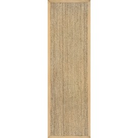 nuLOOM Elijah Farmhouse Seagrass Runner Rug, 2' 6" x 6', Beige