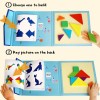 Beestech Libro De Rompecabezas De Madera Tangram, Juegos De