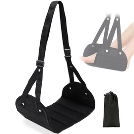 Airplane Travel Foot Hammock, No Disturbing Foot Hammock, Adjustable Foot Hammock, Best Travel Footrest, Portable Airplane Leg Rest, Portable Foot Stool Hammock Chair