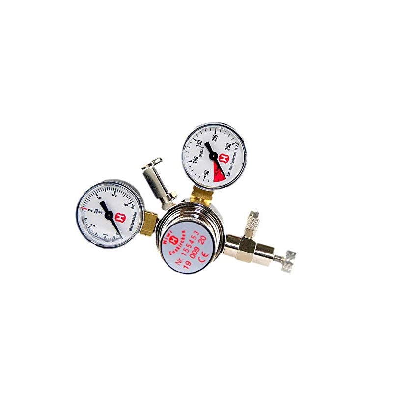 Hiwi CO2 Pressure Regulator with Check Valve Professional Variant Reusable