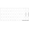 Ukrainian Russian Cyrillic Keyboard Labels with White Lettering ON Transparent