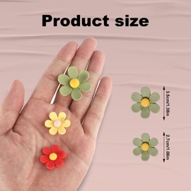 14pcs 3D Flower Fridge Magnets, Cute Refrigerator Magnets Colorful Magnetic Fridge Decor Funny Decorative Accessories for Locker Office Kitchen (7 Medium + 7 Large)