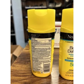 Neutrogena Beach Defense Water & Sun SPF 50 Sunscreen Lotion 6.7 Oz (3 Pack)