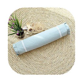 EDOMI Lumbar Support Pillow Cervical Neck Roll Pillow Cooling Buckwheat Round Pillows Therapeutic Bolster for Side Sleepers Spine and Back Support Buckwheat Hulls Filling (16x4 inch, Light Tan)