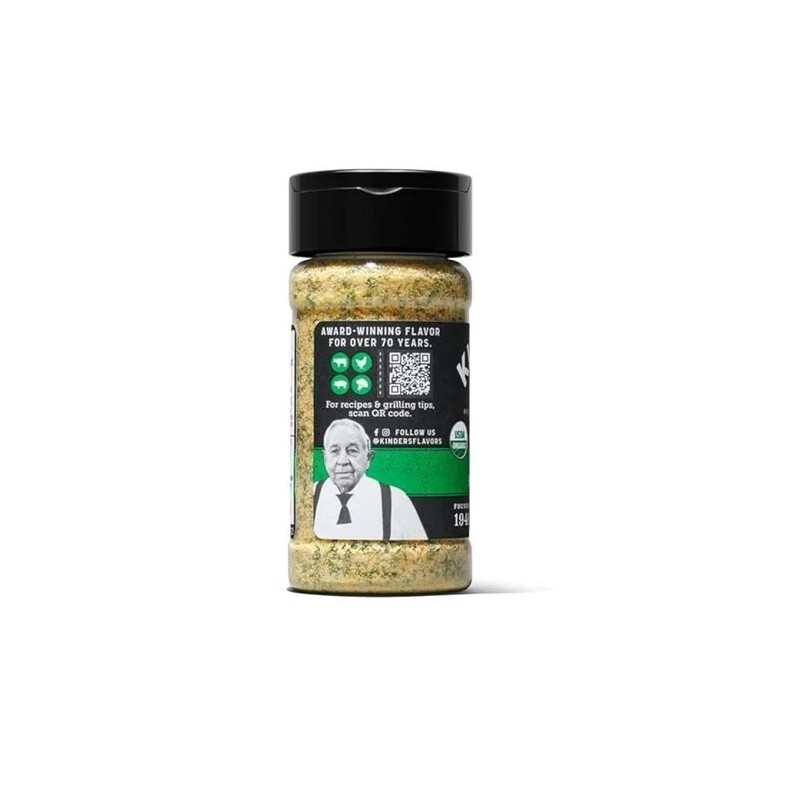 Kinder's Organic Buttery Garlic Master Salt, Premium Quality Seasoning, MSG