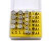 Oudtinz 50pcs Diamond Coated Grinding Head Grinding Burrs Set for